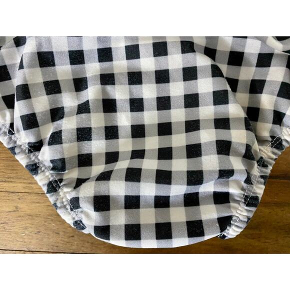 SweetHoney OG Fresh Blooms High Waist Swim Bottoms Black Gingham Beach Preppy 3T - Picture 5 of 6